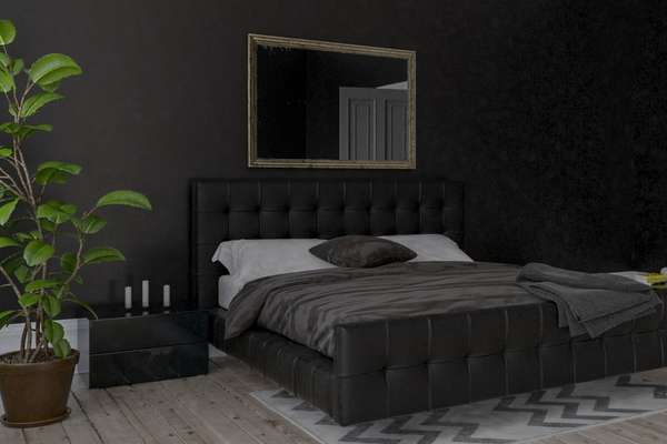 Choose a black bed for a statement. Black Bedroom Furniture